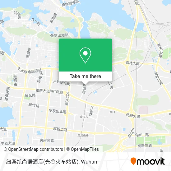 纽宾凯尚居酒店(光谷火车站店) map