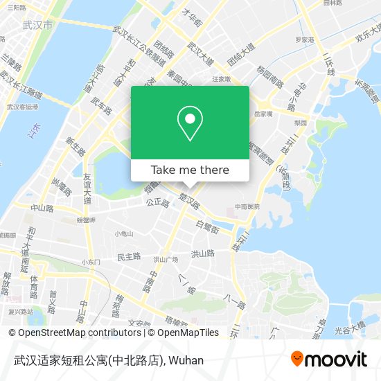 武汉适家短租公寓(中北路店) map