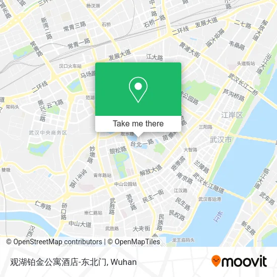 观湖铂金公寓酒店-东北门 map