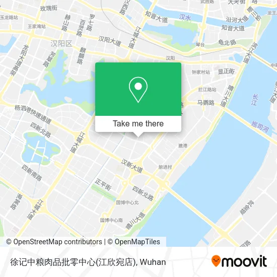 徐记中粮肉品批零中心(江欣宛店) map