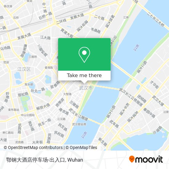 鄂钢大酒店停车场-出入口 map