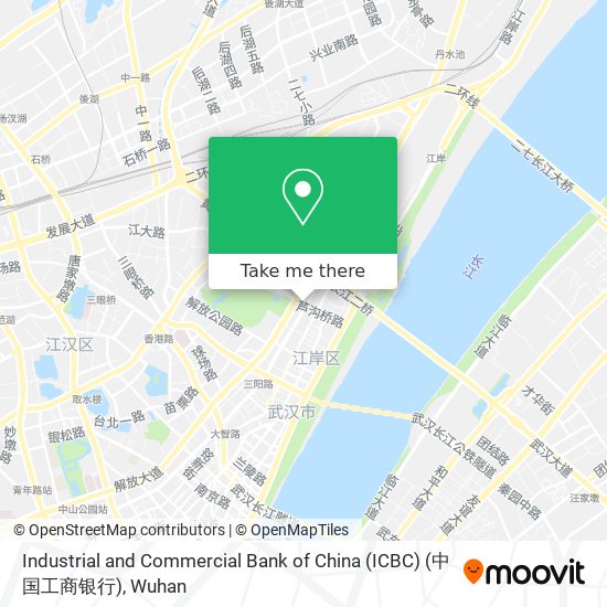 Industrial and Commercial Bank of China (ICBC) (中国工商银行) map