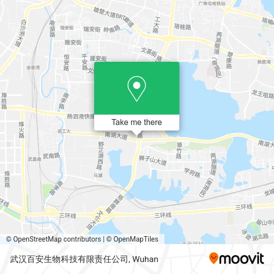 武汉百安生物科技有限责任公司 map