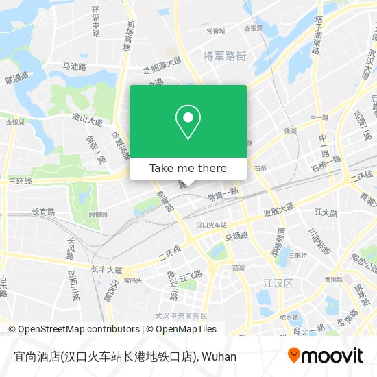 宜尚酒店(汉口火车站长港地铁口店) map