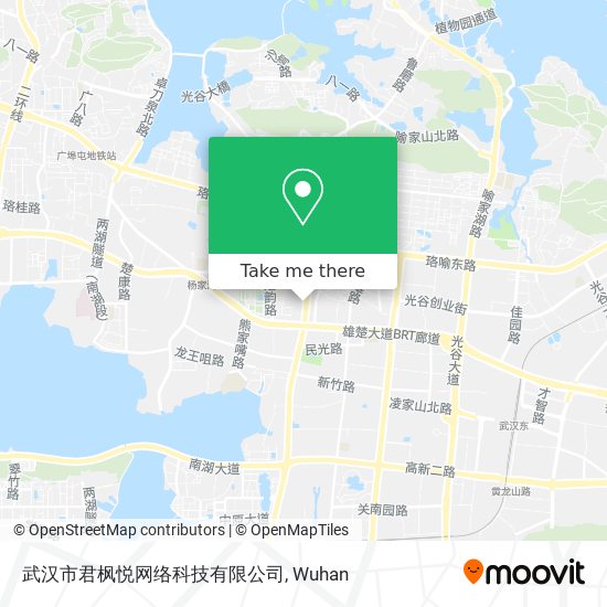 武汉市君枫悦网络科技有限公司 map