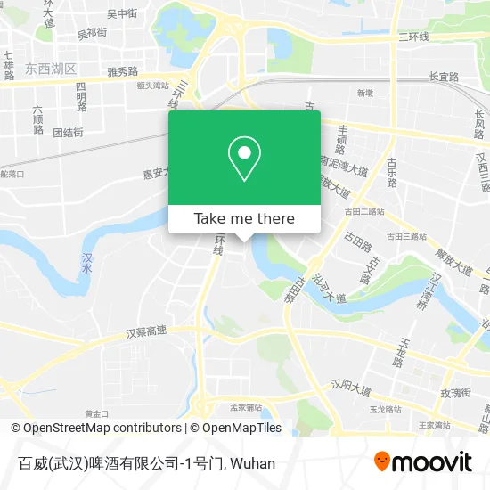 百威(武汉)啤酒有限公司-1号门 map