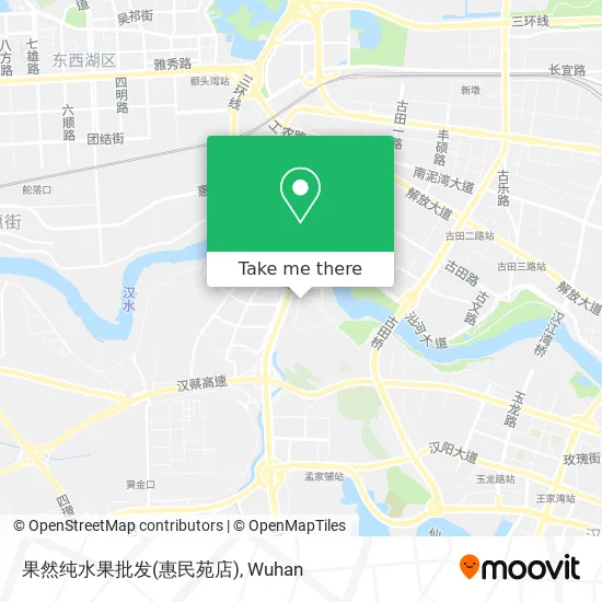 果然纯水果批发(惠民苑店) map