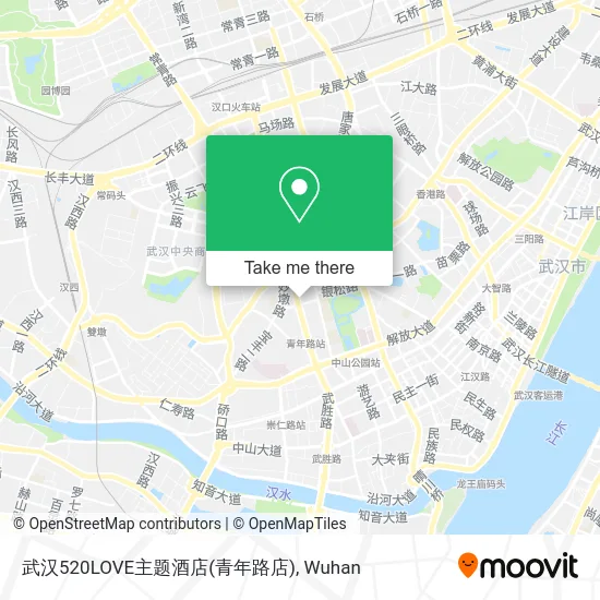武汉520LOVE主题酒店(青年路店) map