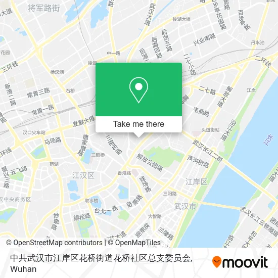 中共武汉市江岸区花桥街道花桥社区总支委员会 map