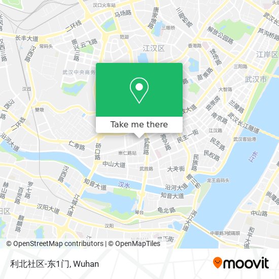 利北社区-东1门 map