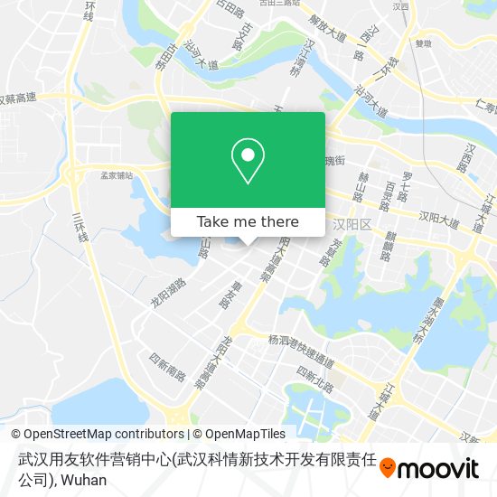 武汉用友软件营销中心(武汉科情新技术开发有限责任公司) map