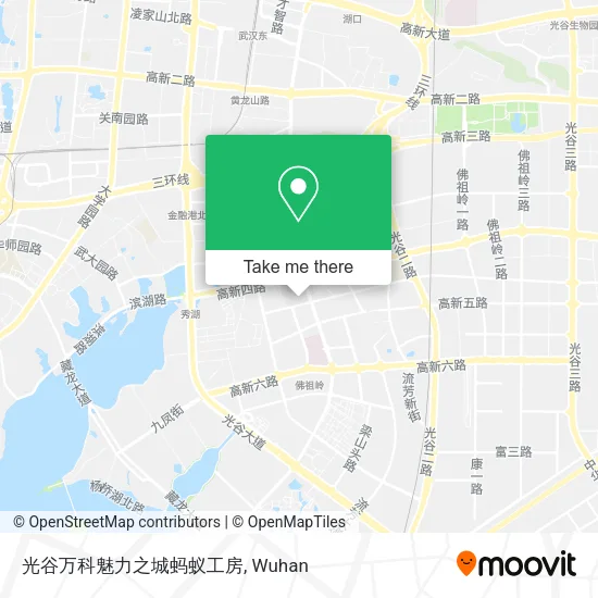 光谷万科魅力之城蚂蚁工房 map
