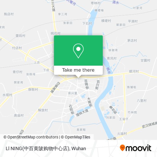 Ll NING(中百黄陂购物中心店) map