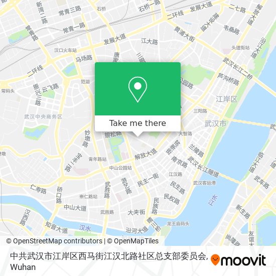 中共武汉市江岸区西马街江汉北路社区总支部委员会 map