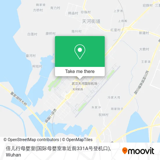 倍儿行母婴室(国际母婴室靠近前331A号登机口) map