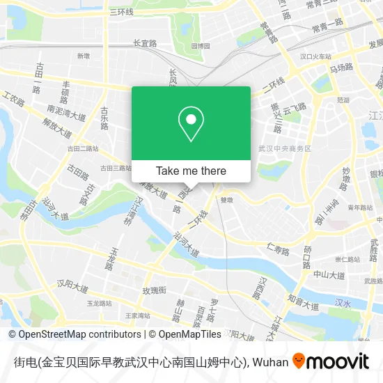 街电(金宝贝国际早教武汉中心南国山姆中心) map