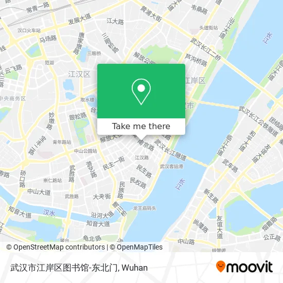 武汉市江岸区图书馆-东北门 map