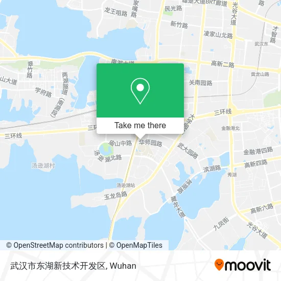 武汉市东湖新技术开发区 map