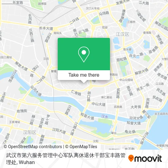 武汉市第六服务管理中心军队离休退休干部宝丰路管理处 map