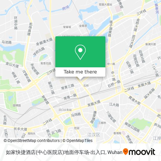 如家快捷酒店(中心医院店)地面停车场-出入口 map