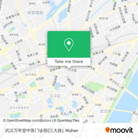武汉万年堂中医门诊部(江大路) map
