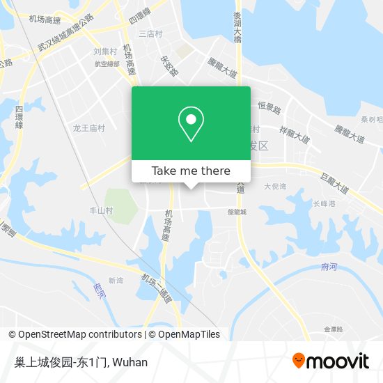巢上城俊园-东1门 map