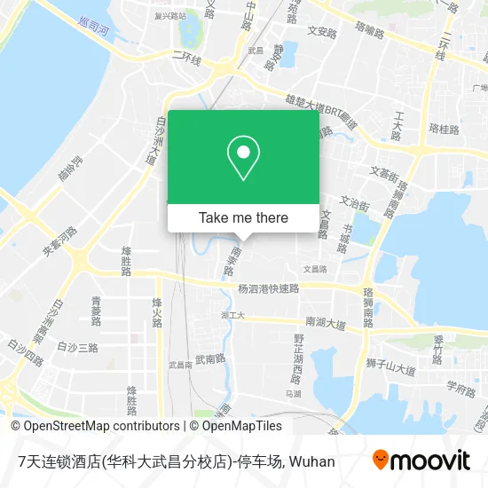 7天连锁酒店(华科大武昌分校店)-停车场 map
