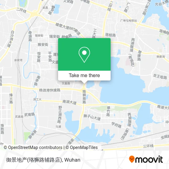 御景地产(珞狮路辅路店) map
