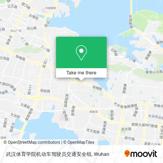 武汉体育学院机动车驾驶员交通安全组 map