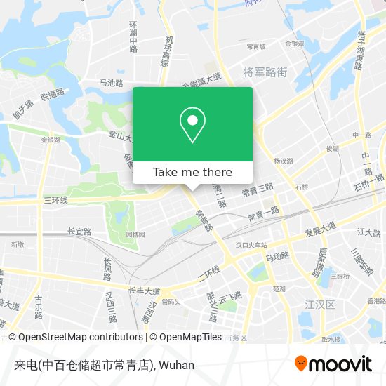 来电(中百仓储超市常青店) map