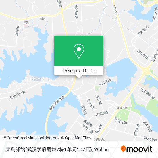 菜鸟驿站(武汉学府丽城7栋1单元102店) map