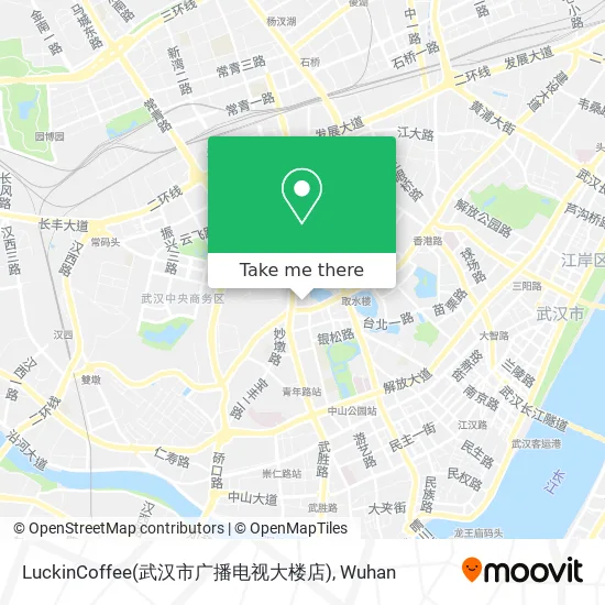 LuckinCoffee(武汉市广播电视大楼店) map