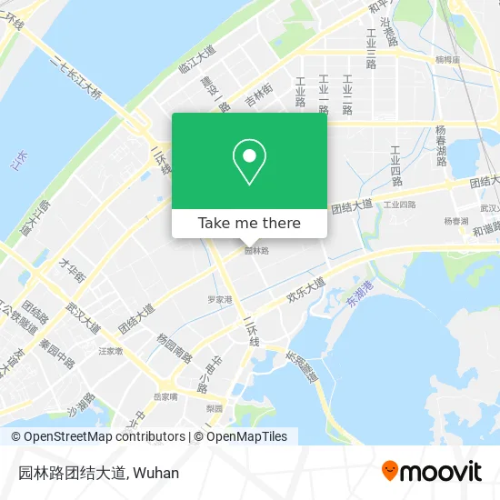 园林路团结大道 map