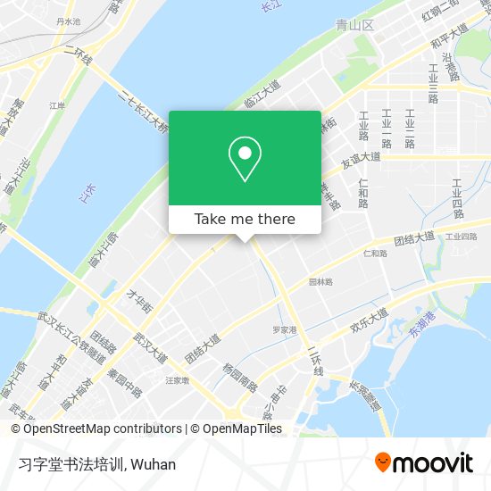 习字堂书法培训 map