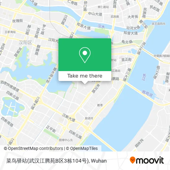 菜鸟驿站(武汉江腾苑B区3栋104号) map
