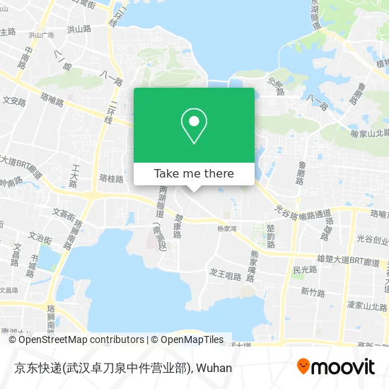 京东快递(武汉卓刀泉中件营业部) map