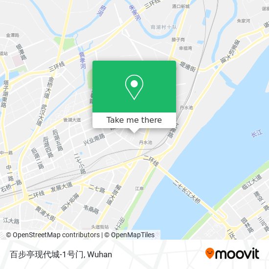 百步亭现代城-1号门 map