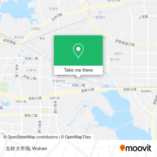 左岭大市场 map