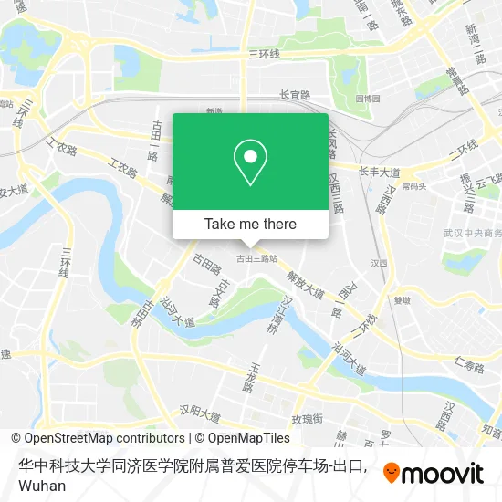 华中科技大学同济医学院附属普爱医院停车场-出口 map