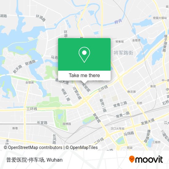 普爱医院-停车场 map