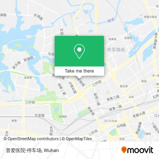 普爱医院-停车场 map