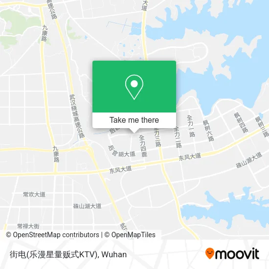 街电(乐漫星量贩式KTV) map