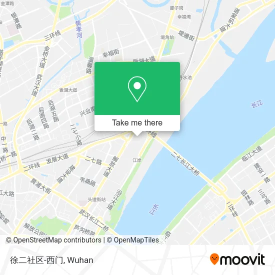 徐二社区-西门 map