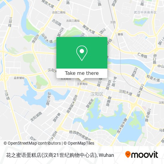 花之蜜语蛋糕店(汉商21世纪购物中心店) map