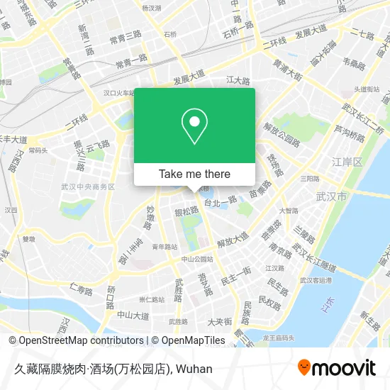 久藏隔膜烧肉·酒场(万松园店) map