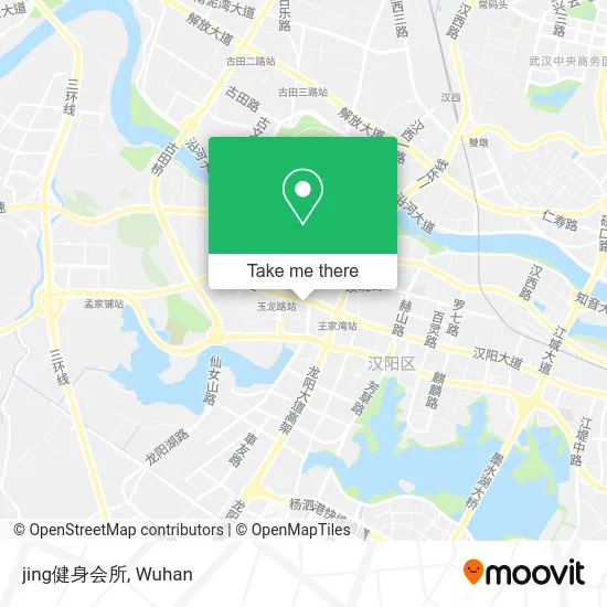 jing健身会所 map