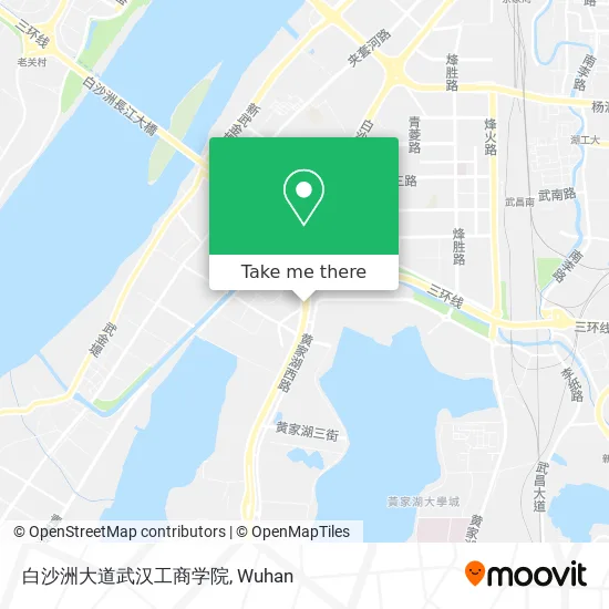 白沙洲大道武汉工商学院 map
