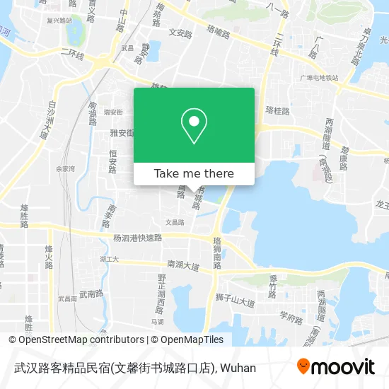 武汉路客精品民宿(文馨街书城路口店) map