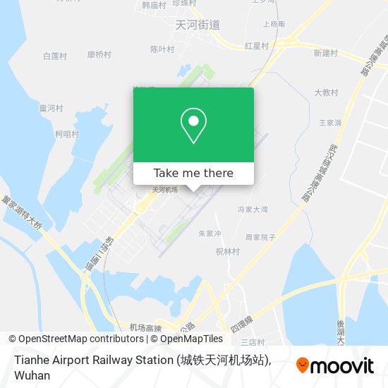 Tianhe Airport Railway Station (城铁天河机场站) map