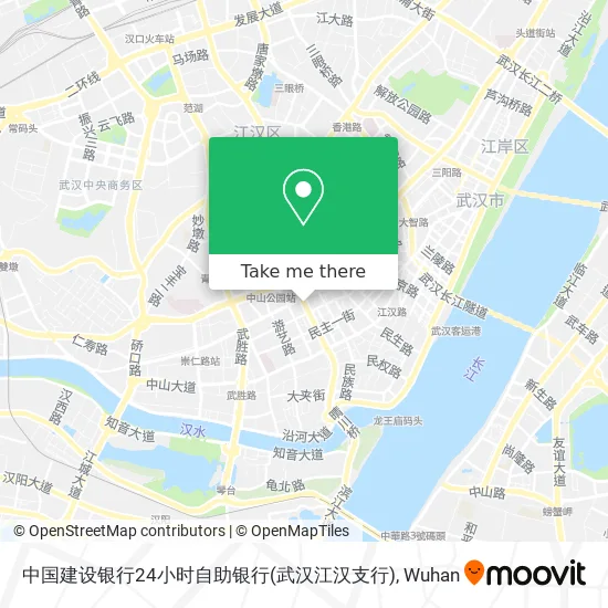 中国建设银行24小时自助银行(武汉江汉支行) map